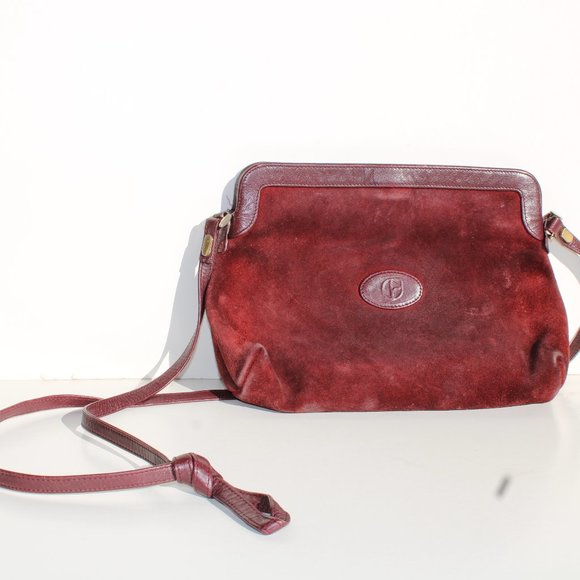 Nazareno Gabrielli Handbags - Nazareno Gabrielli Vintage Red Shoulder Bag - Timeless Elegance